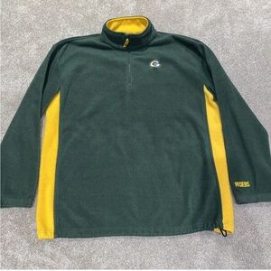 Green Bay Packers Fleece 1/4 Zip Men's XL Football NFL